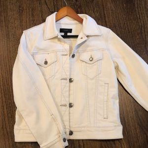 J crew denim jacket in ecru